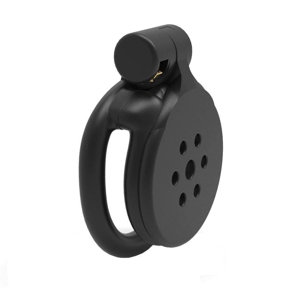 Black Flat Chastity Cage