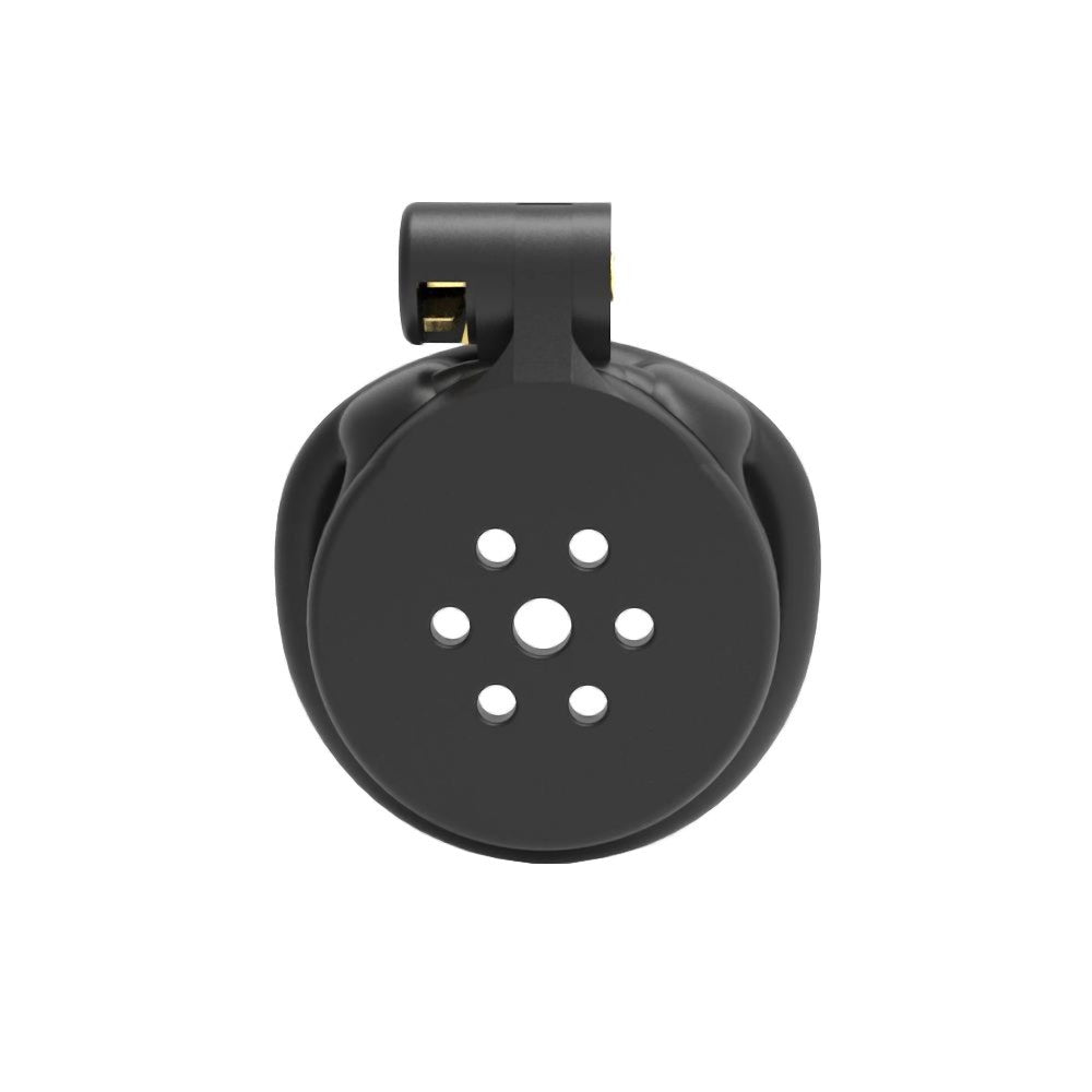 Black Flat Chastity Cage