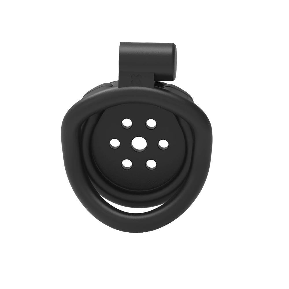 Black Flat Chastity Cage