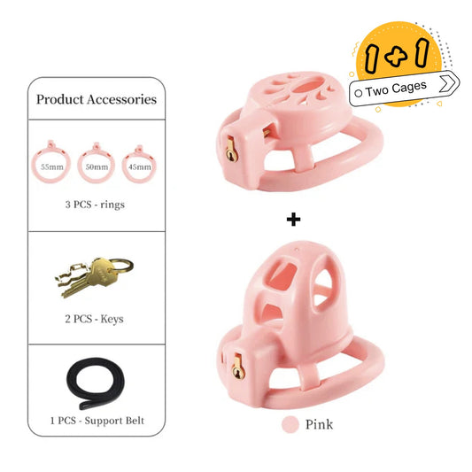 Small & Flat Cock Cage Set