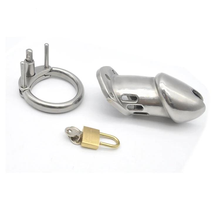 Cage de chasteté en métal longue et dure