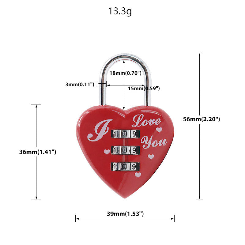 Cadenas en forme de coeur