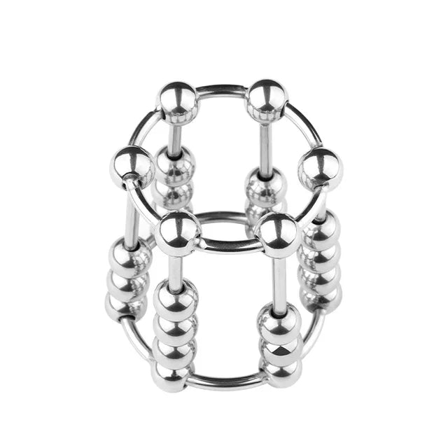 Metal Masturbation Cock Ring