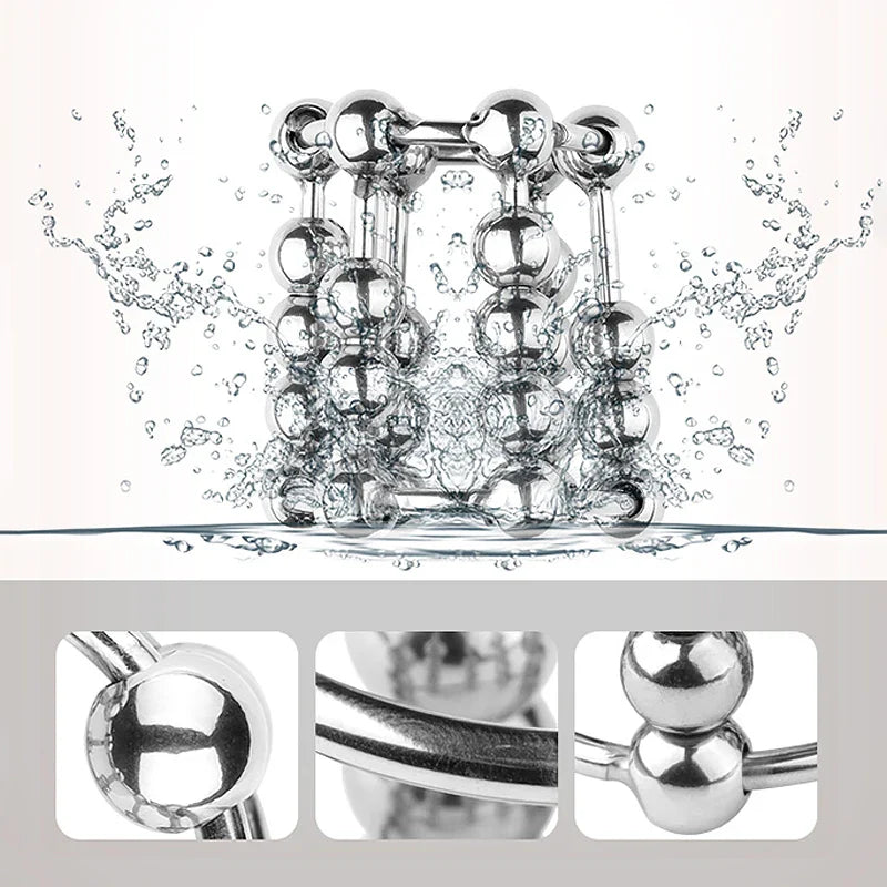 Metal Masturbation Cock Ring