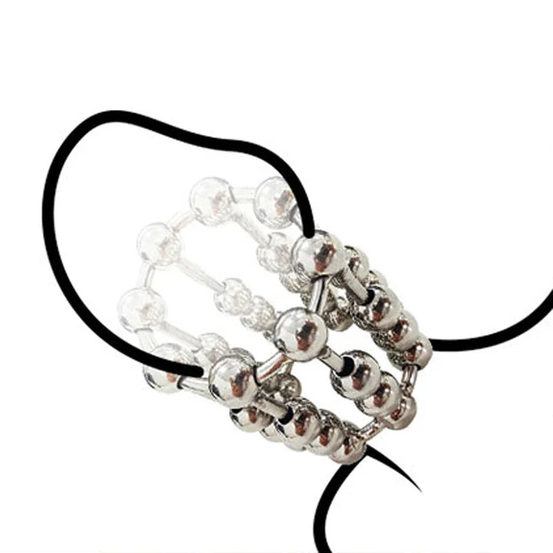 Metal Masturbation Cock Ring