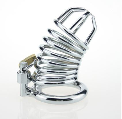 Cage de chasteté en acier inoxydable Loops Prison
