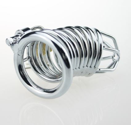 Cage de chasteté en acier inoxydable Loops Prison