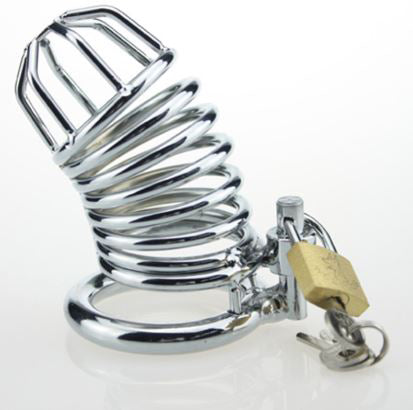 Cage de chasteté en acier inoxydable Loops Prison