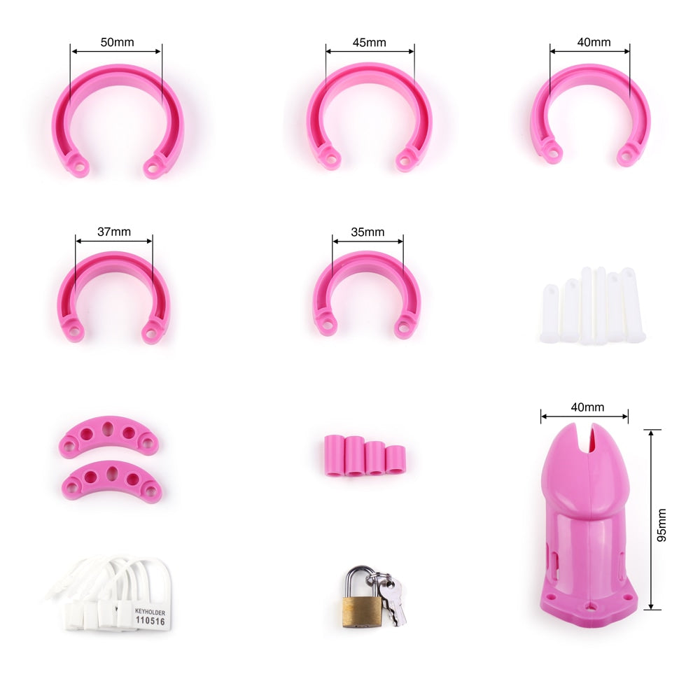 Pretty In Pink Chastity Cage