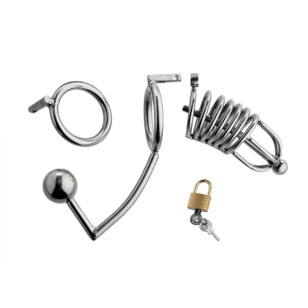 Ultra-complete Chastity Cage with Anal Insertion