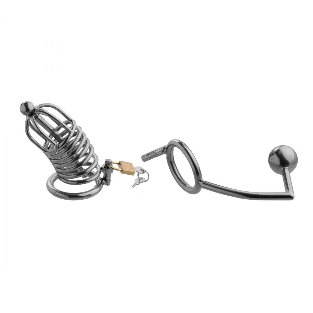 Ultra-complete Chastity Cage with Anal Insertion