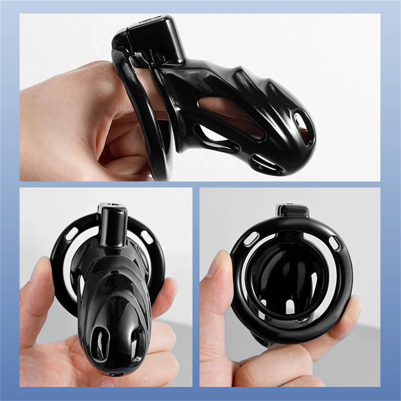 Black Metal Chastity Lock