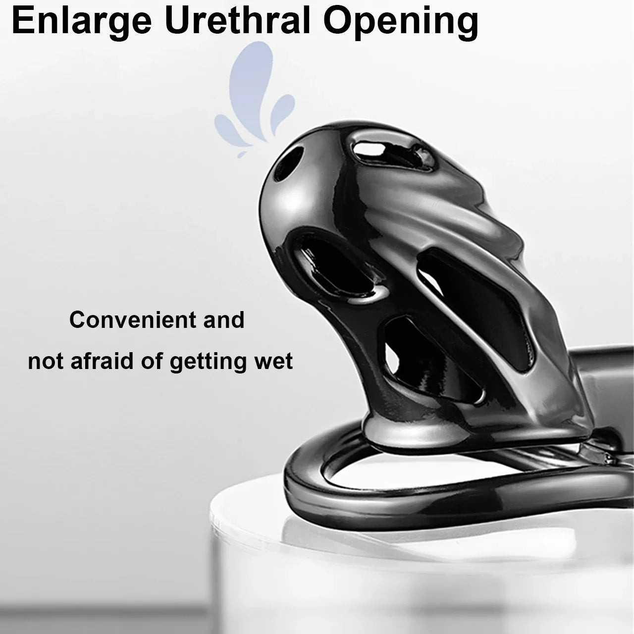 Black Metal Chastity Lock