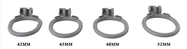 Cement Gray Tight Cobra Chastity Device (2.36 Inches)