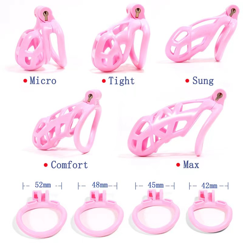 Cobra Male Chastity Cage With 4 Arc Rings Upgraded