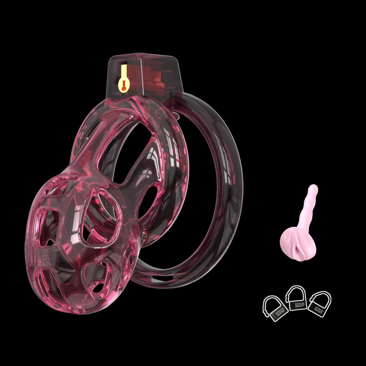 Elastic Soft Pink Cobra Chastity Cage