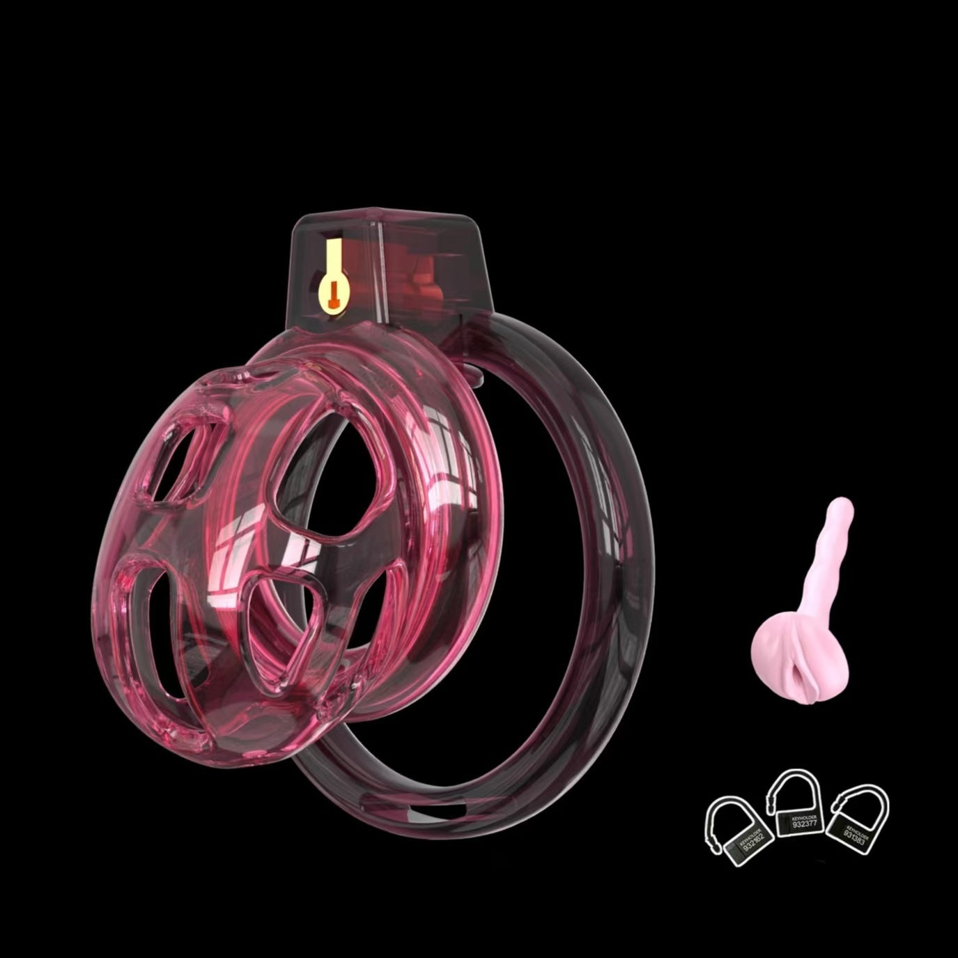 Elastic Soft Pink Cobra Chastity Cage
