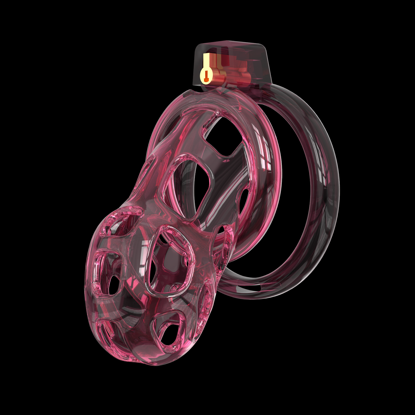 Elastic Soft Pink Cobra Chastity Cage