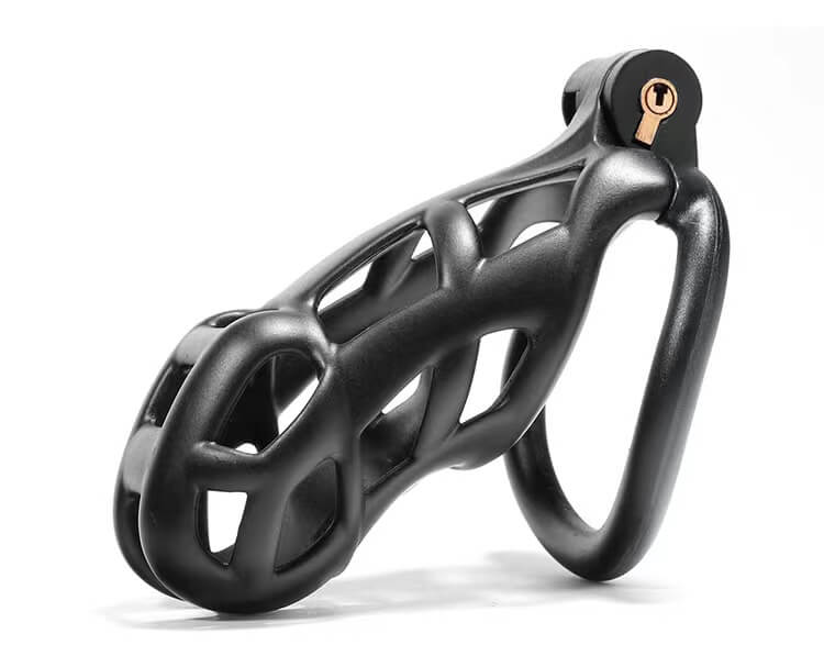 Cobra Male Chastity Cage With 4 Arc Rings Upgraded