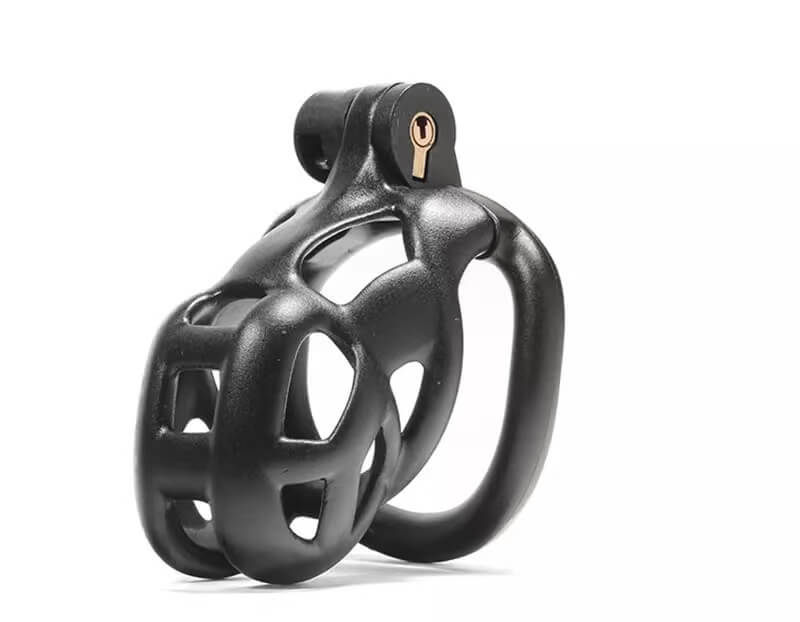 Cobra Male Chastity Cage With 4 Arc Rings Upgraded