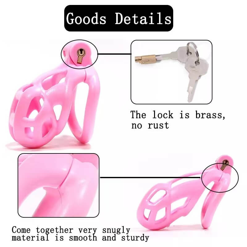 Cobra Male Chastity Cage With 4 Arc Rings Upgraded
