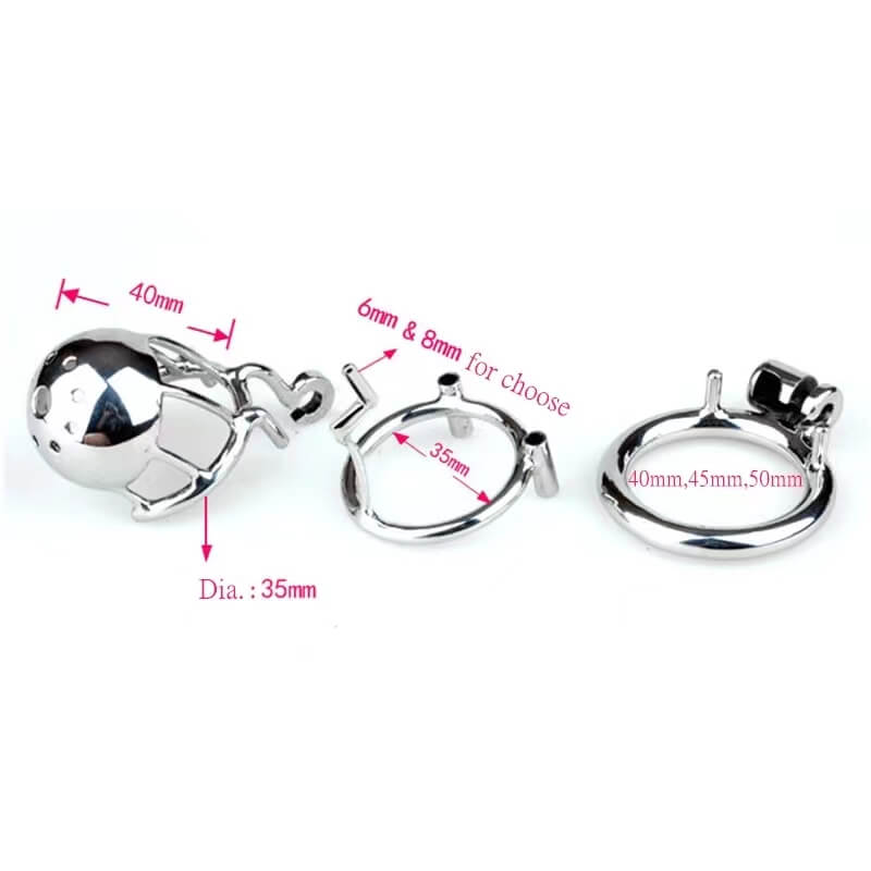 Male Through Hole PA Chastity Device