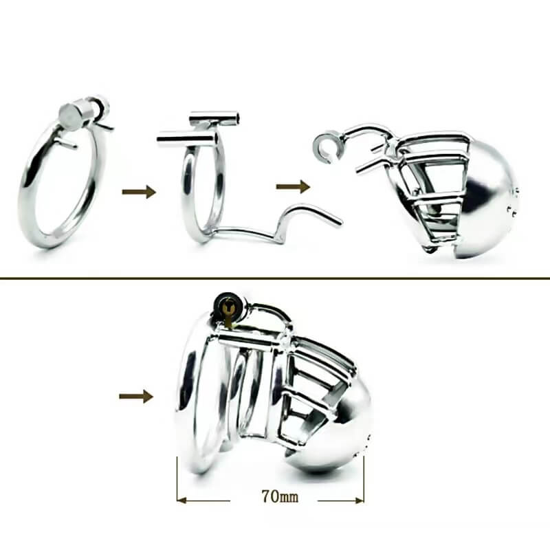 Male Through Hole PA Chastity Device