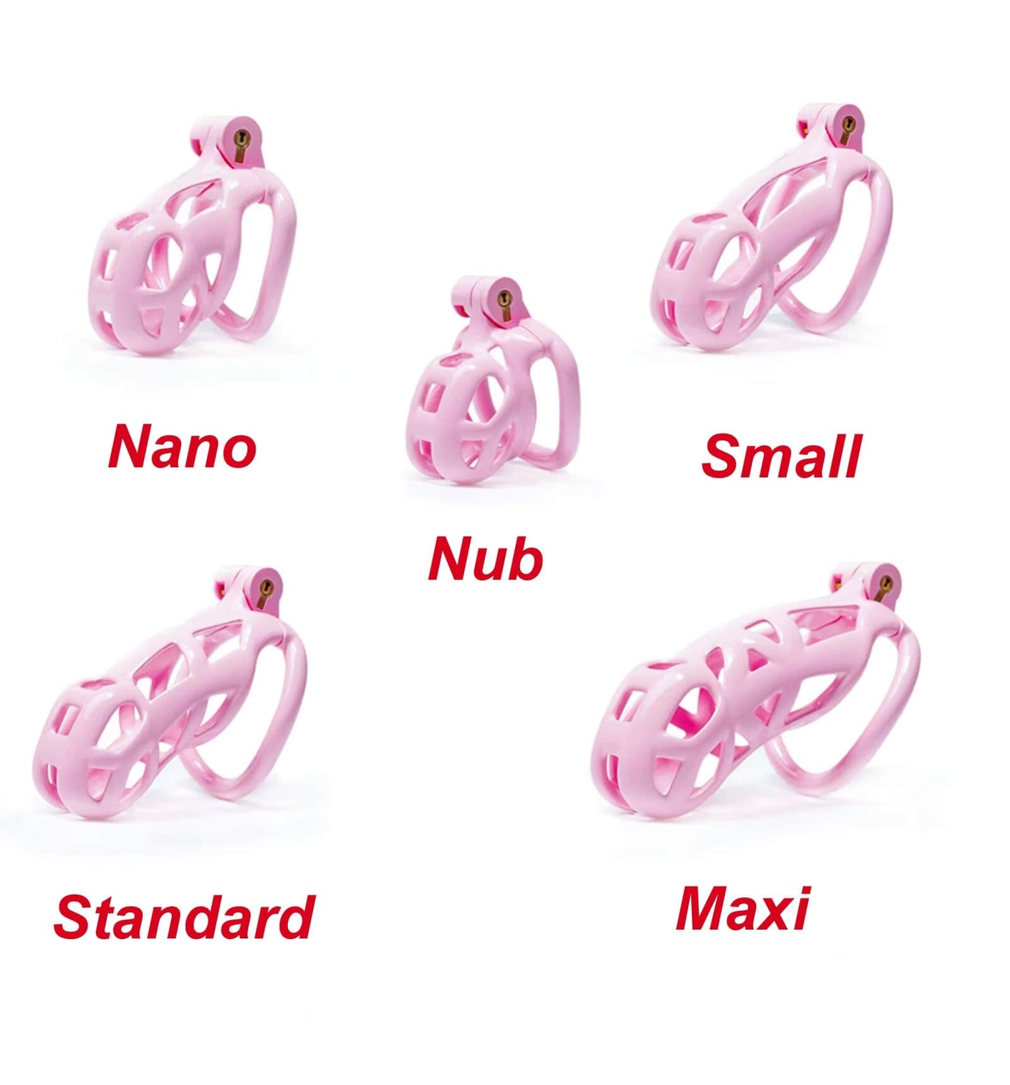 Standard Pink Cobra Male Chastity Cage