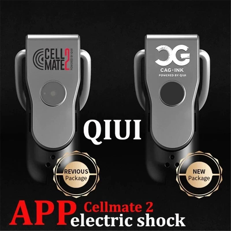 QIUI Cellmate 2 Cock Cage APP Remote Control Electric Shock Penis Cage