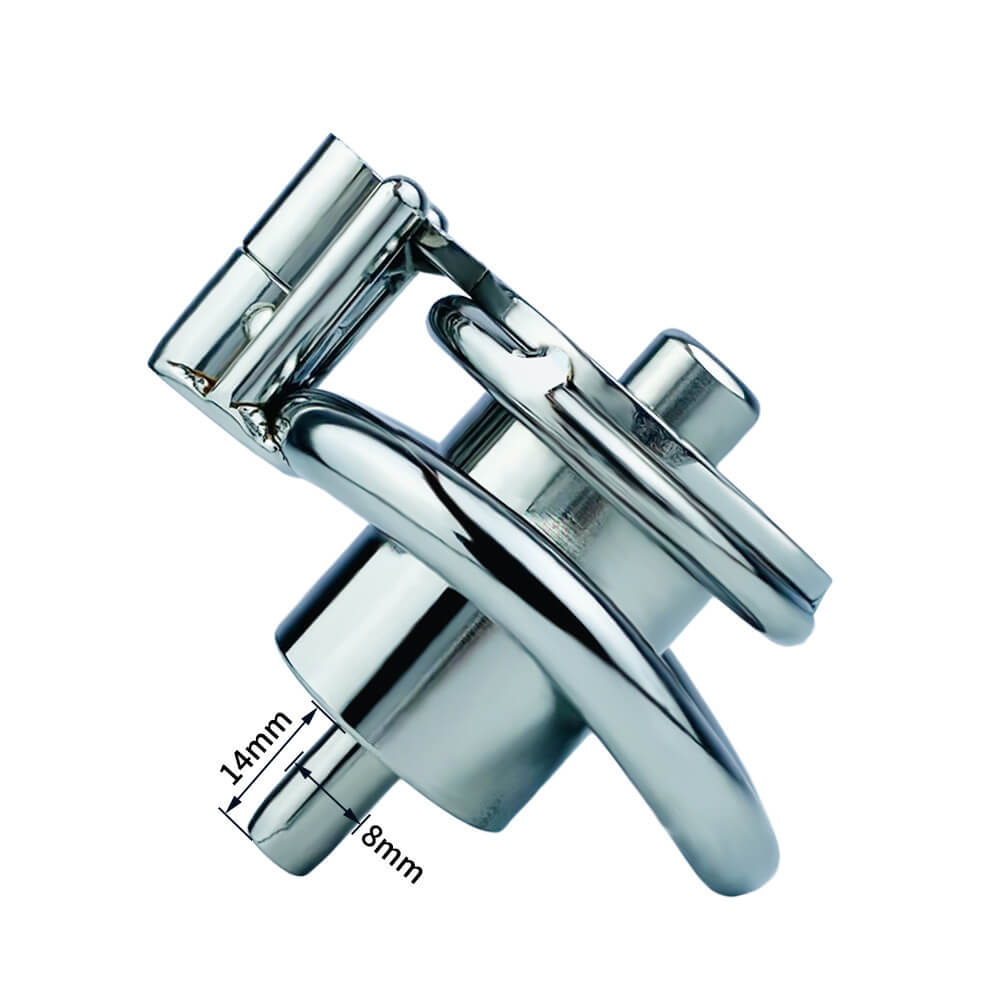 Screw Negative Chastity Cage With Catheter