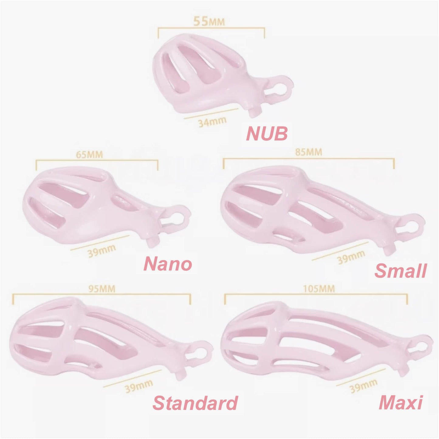 Standard Pink Stripe Cobra Chastity