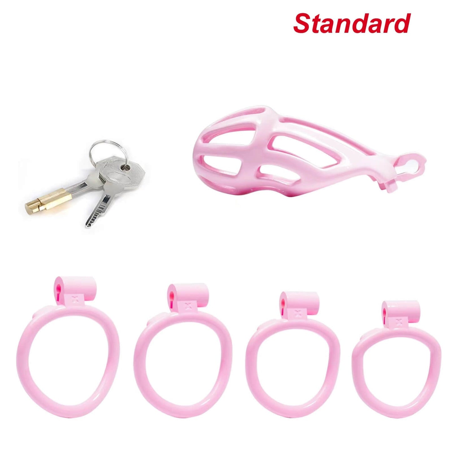 Standard Pink Stripe Cobra Chastity