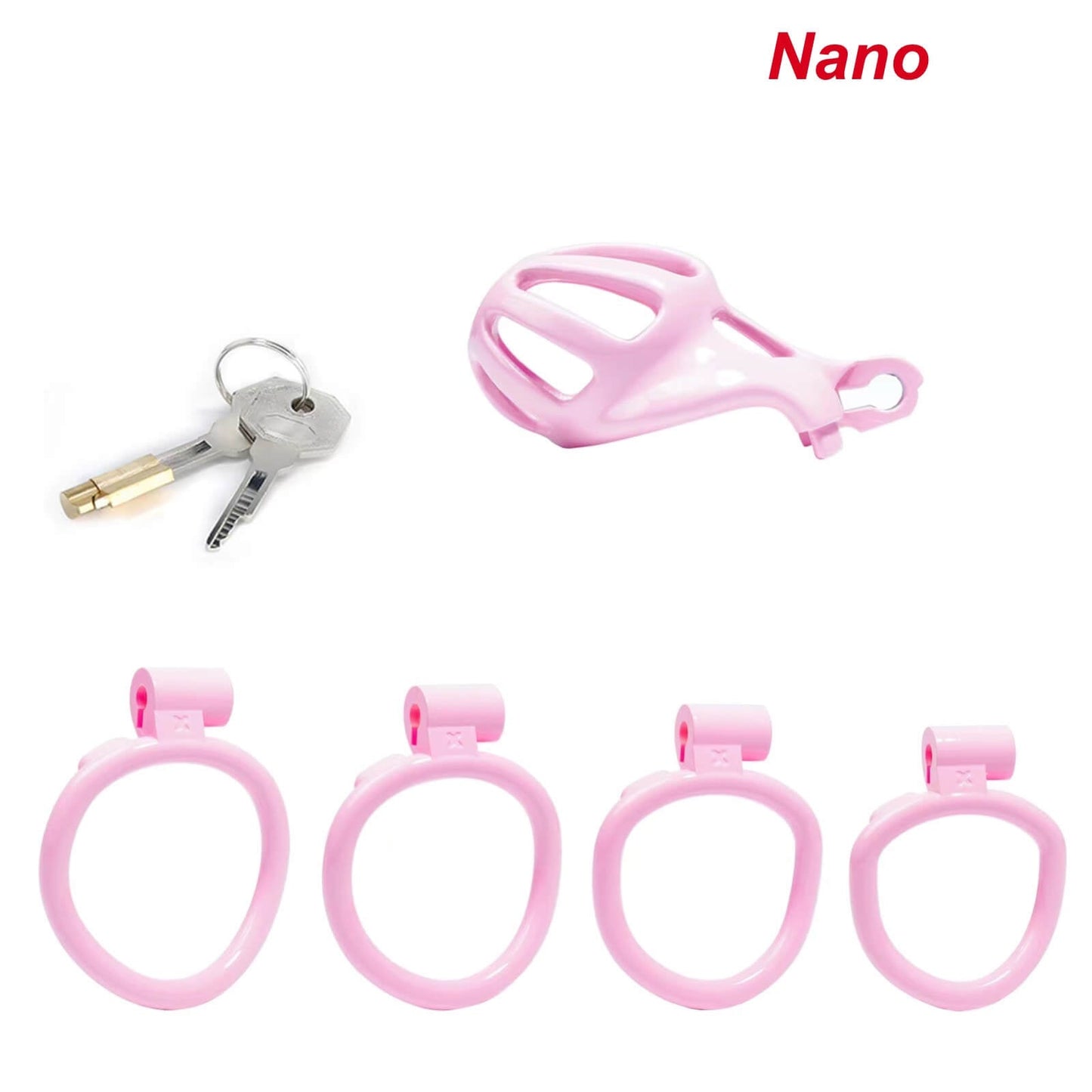 Nano Pink Stripe Cobra Chastity