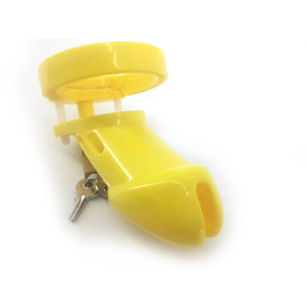 Plastic Cock Cage Yellow