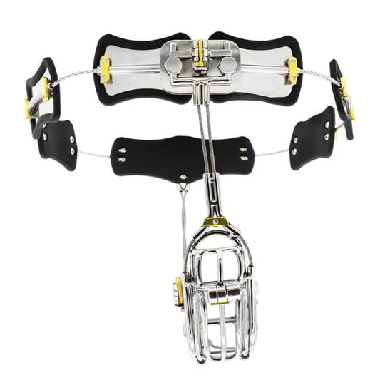 Ceinture de chasteté masculine en acier inoxydable avec clip