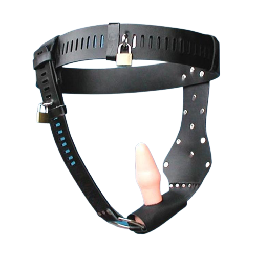 Ceinture de chasteté pratique pour femme avec plug anal