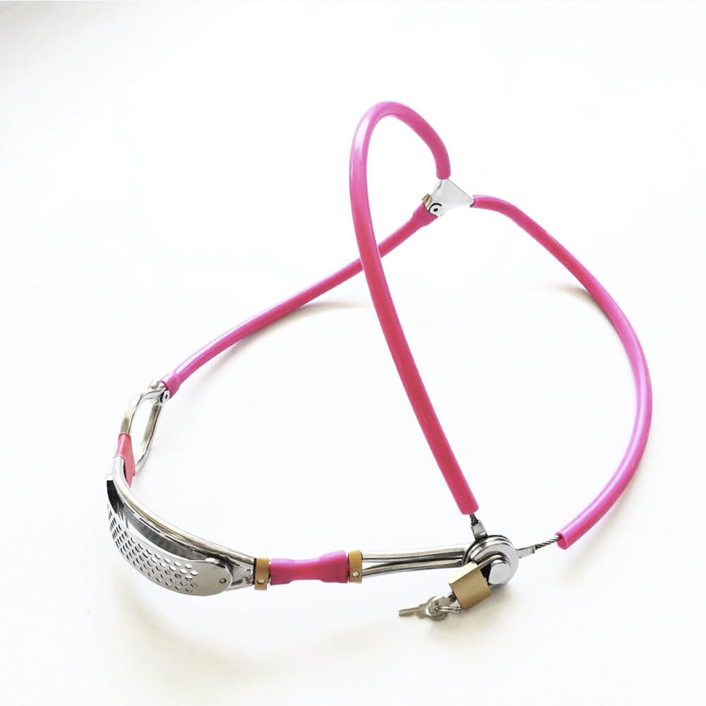 Ceinture de chasteté invisible en acier inoxydable et silicone Famale