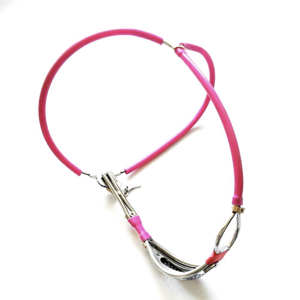 Ceinture de chasteté invisible en acier inoxydable et silicone Famale
