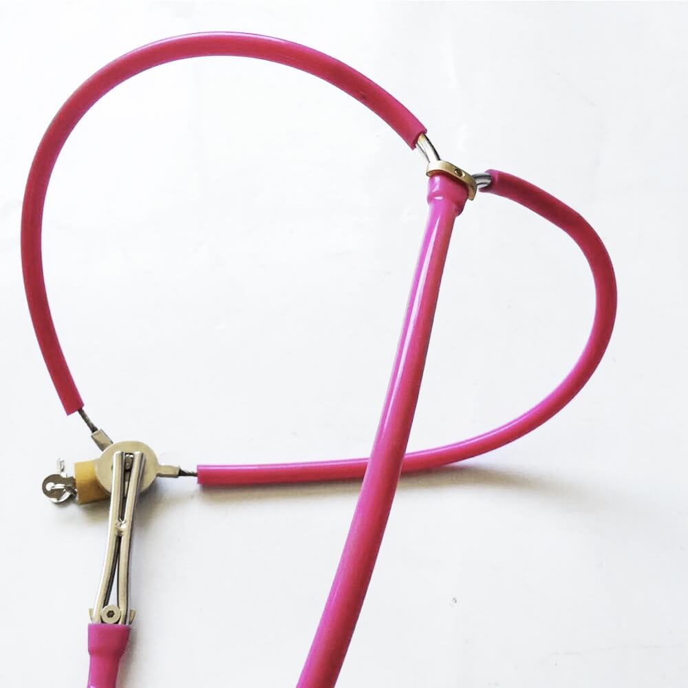 Ceinture de chasteté invisible en acier inoxydable et silicone Famale