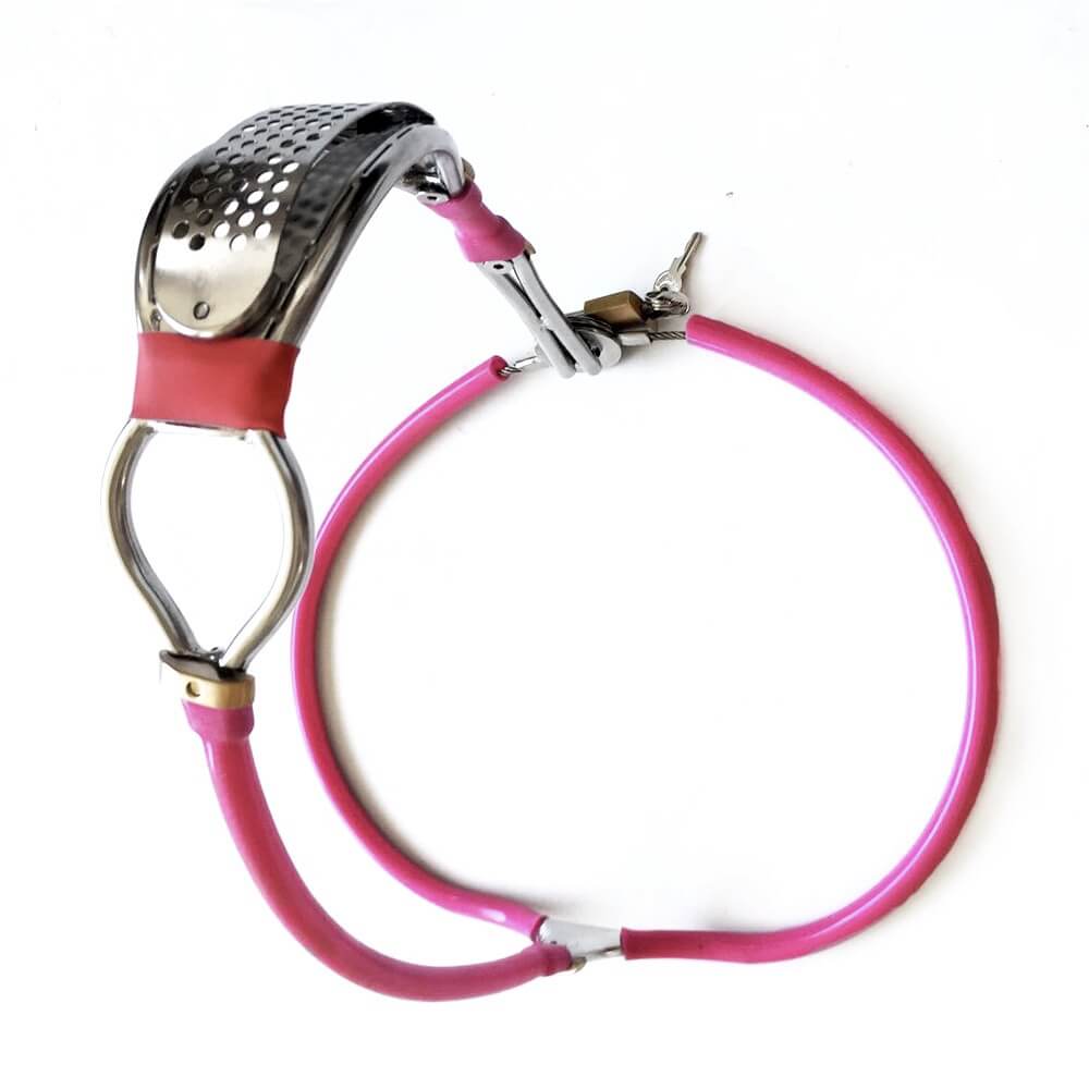 Ceinture de chasteté invisible en acier inoxydable et silicone Famale