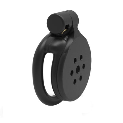 Black Flat Chastity Cage
