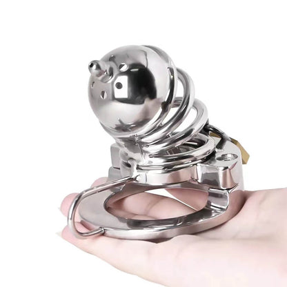 Cage de chasteté 2 en 1 en acier inoxydable