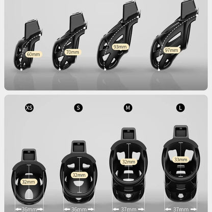 Cobra Male Chastity Cage With 3 Size