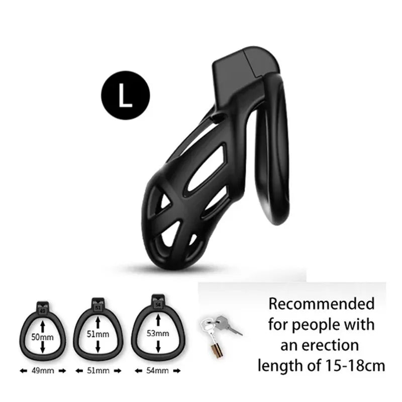 Cobra Male Chastity Cage With 3 Size