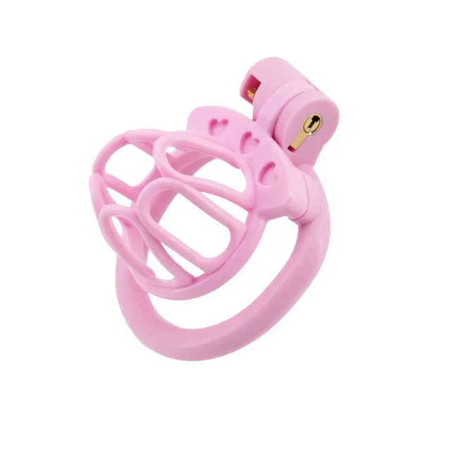 Cage de chasteté Sissy avec 4 anneaux