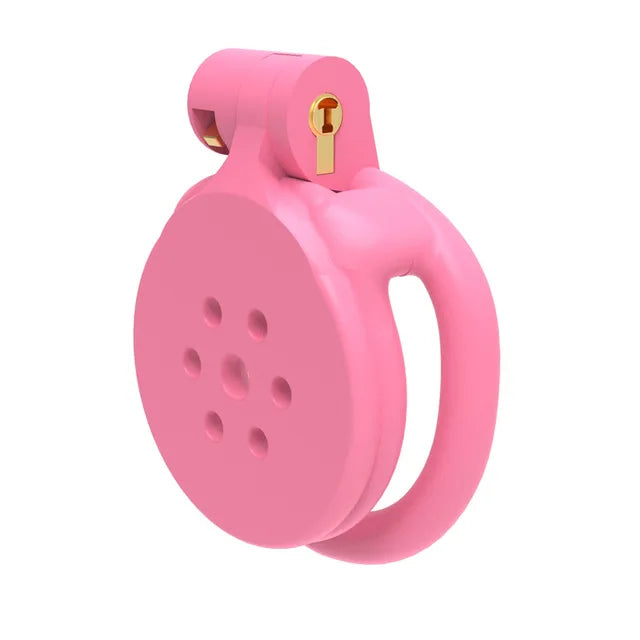 Serrure de chasteté plate rose 