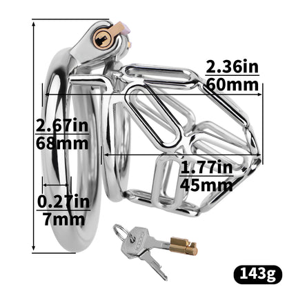 304 Stainless Steel Cock Cage - 12