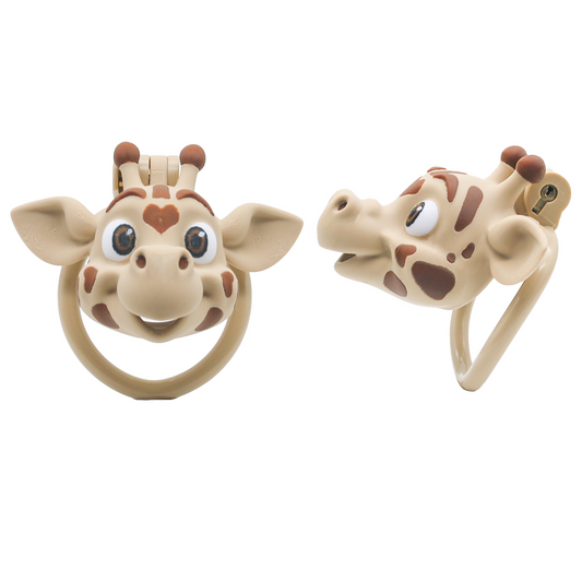 Giraffe-Themed 3D Printed Chastity Device