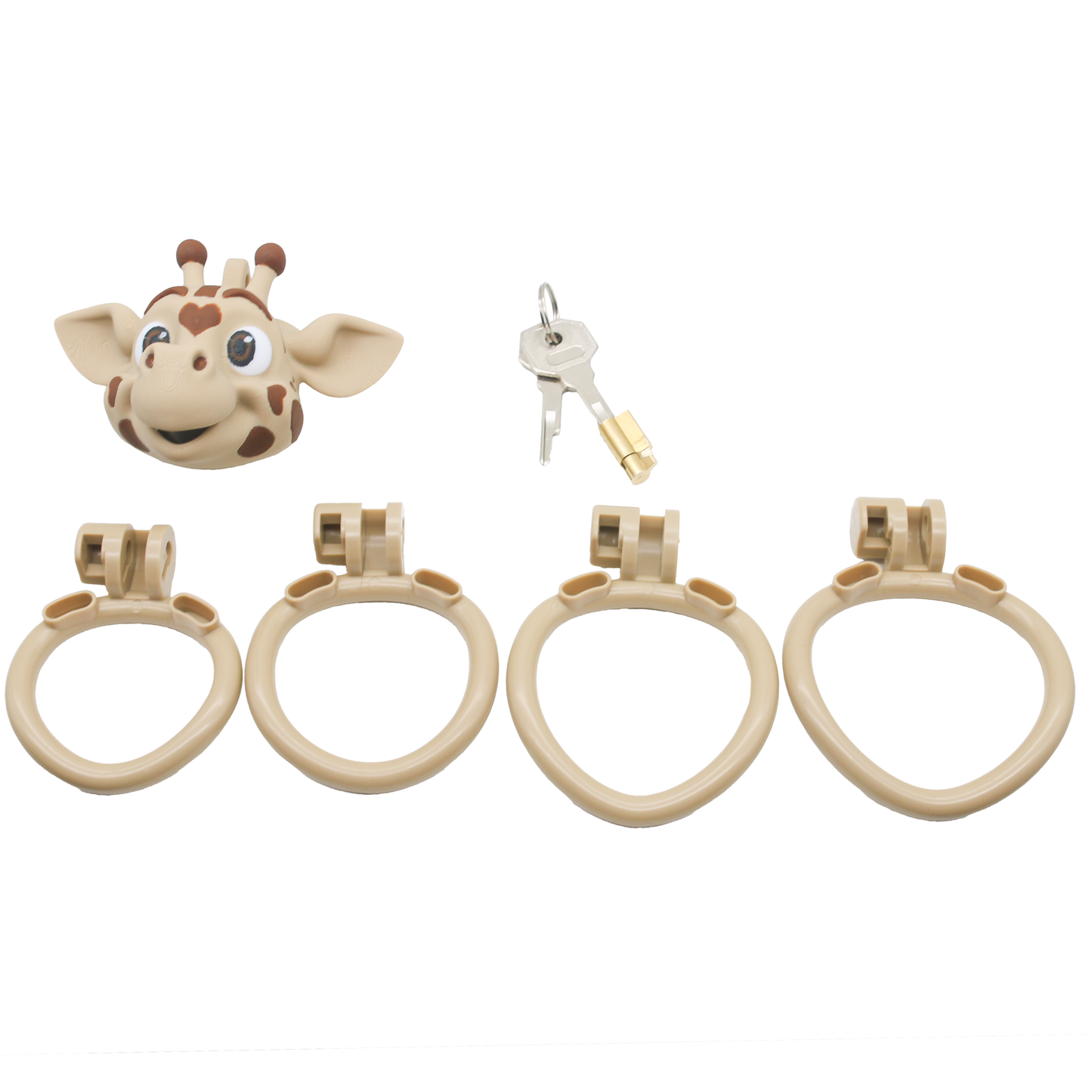 Giraffe-Themed 3D Printed Chastity Device