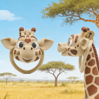 Giraffe-Themed 3D Printed Chastity Device
